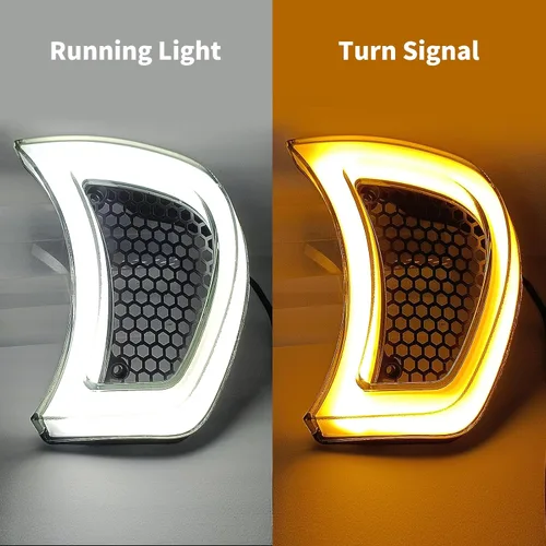 Miniatura 3 de Accesorios de ventilación para faro de motocicleta, intermitentes, indicador LED, luces laterales para Harley Road Glide FLTRX 2015-2023