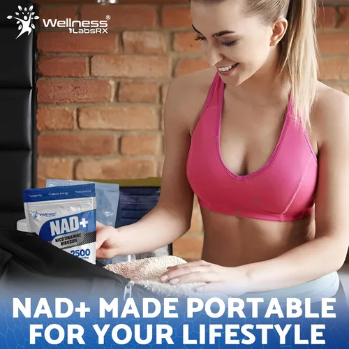 Miniatura 5 de Suplemento liposomal NAD+ - Cápsulas blandas NAD Nicotinamida Riboside Resveratrol - 2500mg Suplementos liposomales NAD para mujeres - Apoyo al