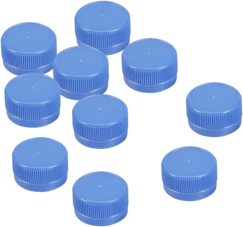 Miniatura 13 de Healifty Tapas de botellas de plástico de 1.18 pulgadas, cubiertas planas de botellas para niños, manualidades, educación en el hogar, proyectos