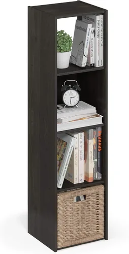 Miniatura 15 de Furinno - Estantería clásica para libros, estantes de almacenamiento, roble francés