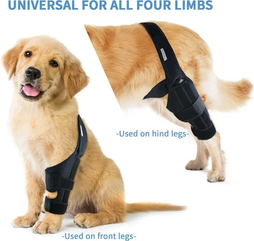 Miniatura 7 de Rodillera para perros para patas traseras y traseras, soporte de pierna canina para lesiones de ligamento cruzado anterior, CCL y ligamento cruzado