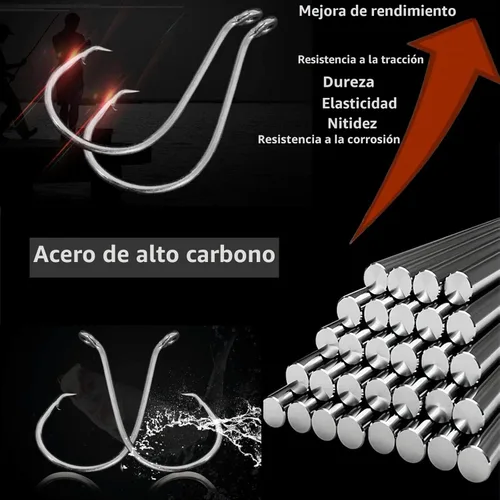 Miniatura 2 de Circle Hooks Fishing Hooks 2X Strong 170PCS/Box 220PCS/Box Octopus Catfish Fish Bulk Fishing Hooks Set Saltwater Freshwater Gear Equipment#1 1/0 2/0