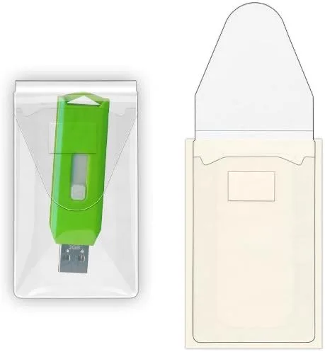Miniatura 2 de StoreSMART TL10252-6 - Soporte para unidad flash USB, tira de despegar y pegar y solapa resellable, paquete de 6
