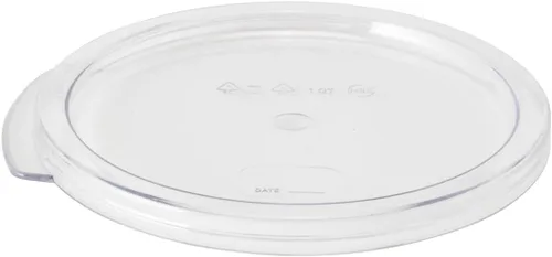 Restaurantware -Solo tapa: Tapa de contenedor de almacenamiento de alimentos Met Lux, 1 tapa redonda para marinar - Los contenedores se venden por