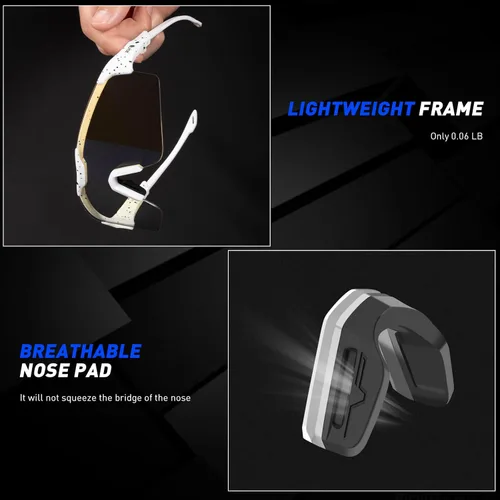 Miniatura 5 de SCVCN Gafas de ciclismo fotocromáticas para hombres y mujeres, UV400, gafas deportivas para jóvenes, a prueba de viento, para béisbol, golf, S111 05