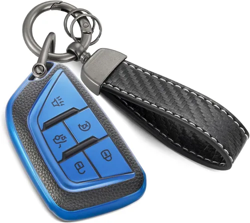 Miniatura 27 de Funda para Llavero Mercedes con Llavero de Cuerda Trenzada de Metal, Funda de Llave Suave Mejorada para Carcasa de Llavero Remoto Inteligente Sin