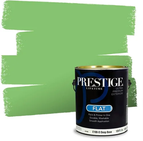 Miniatura 138 de PRESTIGE Pintura exterior e imprimación en uno, aloe, plano, 1 galón