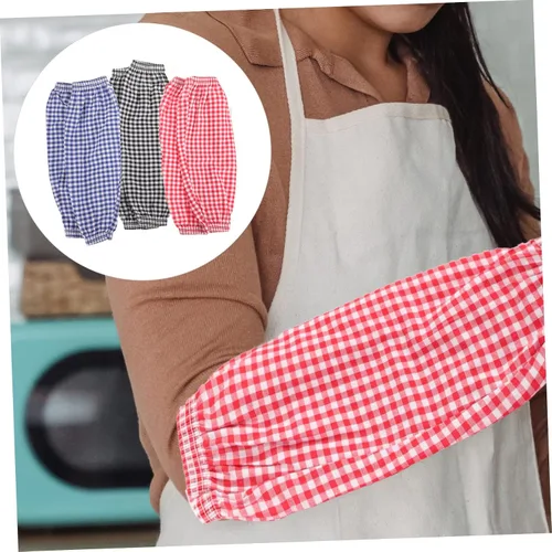 Miniatura 3 de Abaodam 3 pares de mangas resistentes a las manchas para tareas domésticas, fundas protectoras de brazos, mangas de brazo para hombres, camisas
