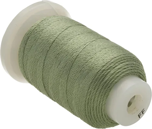 Miniatura 37 de The Beadsmith Cordón de seda pura – Castaño, tamaño E (0.325 mm/0.0128"), 200 yardas (600 pies), carrete de 1/2 onza