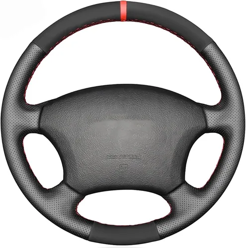 Miniatura 19 de Funda de Volante de Cuero Genuino de Ajuste Personalizado para Lexus LX450 1996 1997 / LX470 1998-2002 / Toyota Land Cruiser 1995 1996 1997 1998
