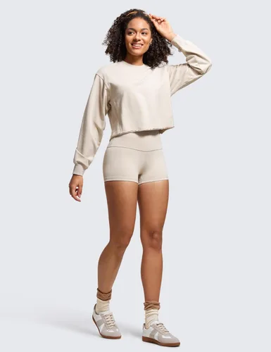 Miniatura 6 de CRZ YOGA Butterluxe - Pantalones cortos de ciclismo de cintura alta para mujer, 2.5 pulgadas, yoga, entrenamiento, elastano, correr, voleibol