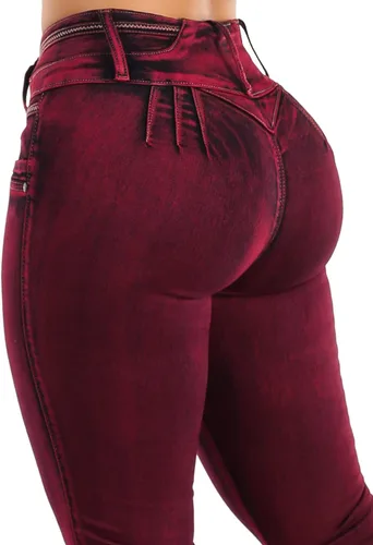 Miniatura 6 de Moda Xpress - Jeans levantadores de glúteos para mujer, ajustados, de cintura alta, elásticos