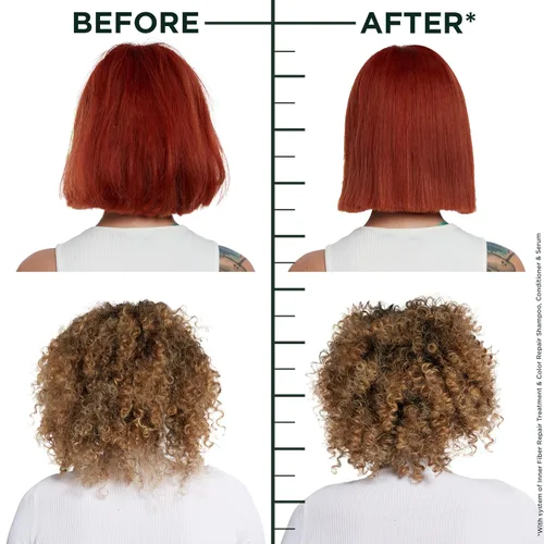 Miniatura 3 de Garnier Fructis Hair Filler Champú reparador de color con ceramida, champú suavizante y sin sulfatos para cabello teñido y decolorado, 10.1 onzas