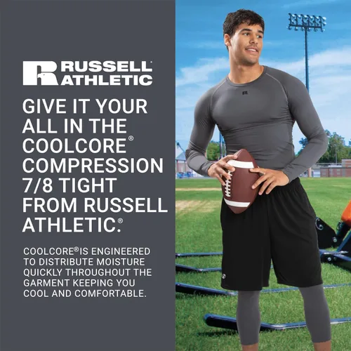 Miniatura 5 de Russell Athletic Men's Coolcore Compression 78 Tight