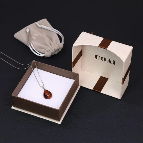Miniatura 6 de COAI 925 Sterling Silver Teardrop Crystal Necklace for Women, Teardrop Pendant for Women