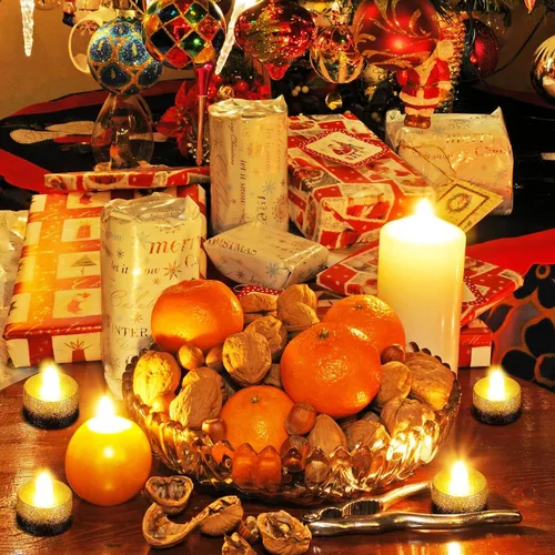 Miniatura 4 de Retisee 48 velas LED sin llama, velas falsas eléctricas con purpurina dorada y negra para centros de mesa, funciona con pilas, decoraciones