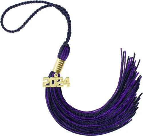 Miniatura 431 de Borla de graduación Aqua 2022, todos los colores escolares disponibles, fabricada en Estados Unidos