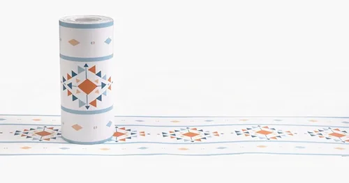 Miniatura 4 de Amhao - Papel tapiz floral de damasco para despegar y pegar, diseño retro negro para dormitorio, cocina, azulejos decorativos 16.4 ft (azul claro)