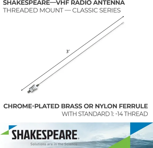 Miniatura 2 de Shakespeare 5215-AIS 3' VHF Ais
