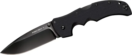 Miniatura 3 de Cold Steel Recon 1 Series Cuchillo plegable táctico con bloqueo Tri-Ad y clip de bolsillo, Mini Recon 1 cuchillo plegable de punta de lanza