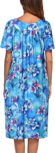 Miniatura 5 de Ekouaer Vestido de casa con bolsillos para mujer
