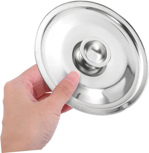 Miniatura 4 de HEMOTON Tapa de olla de aceite Tapa de condimento de metal Tapa de acero inoxidable para condimento olla olla