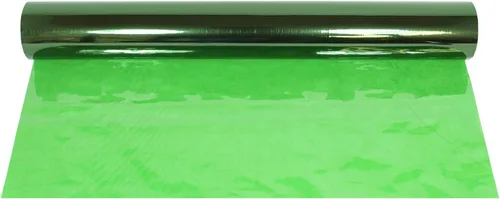 Miniatura 4 de Rollo de envoltura de celofán verde 100 pies de largo X 16 pulgadas de ancho 2.3 mil de espesor, verde transparente Para regalos, canastas