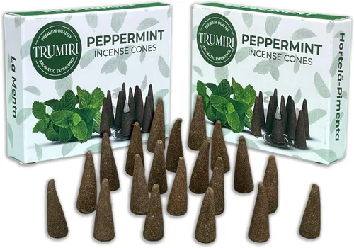 Miniatura 34 de TRUMIRI Incienso ámbar – Paquete de 20 conos (2 x 10) – Incienso de cono perfumado