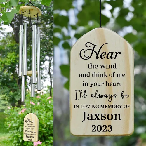 Miniatura 38 de Campanillas de viento conmemorativas para la pérdida de la madre, regalo de condolencias en memoria de mamá