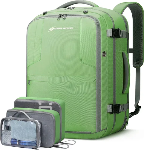 Miniatura 11 de Maelstrom Mochila de transporte de 40-50L, mochila de viaje grande para hombres y mujeres, mochila para laptop aprobada por la TSA de 17.3 pulgadas