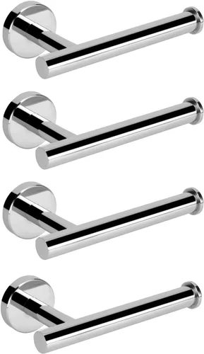 Miniatura 17 de NearMoon Portarrollos de papel higiénico para baño, acero inoxidable premium SUS304 a prueba de óxido, soporte para rollo de papel higiénico montado