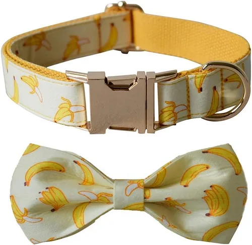 Miniatura 7 de Love Dream Collar de perro con corbatín, suave y cómodo collar de perro con hebilla de metal de liberación rápida, collares ajustables