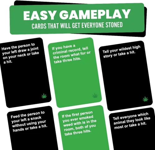 Miniatura 4 de Juego de fiesta Do or Smoke para adultos - 250 cartas de desafío, fácil de jugar, gran regalo para fumadores