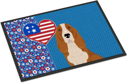 Miniatura 56 de Caroline's Treasures WDK5119JMAT Airedale Terrier USA - Tapete para interiores o exteriores, 24 x 36 pulgadas, tapete para puerta delantera