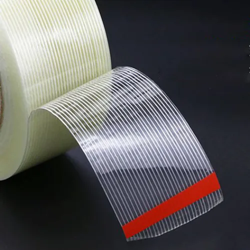 Miniatura 3 de KAIY Cinta para flejar, 2 rollos de cinta de embalaje de 1/2 pulgada x 60 yardas, cinta de fibra de vidrio reforzada resistente, transparente