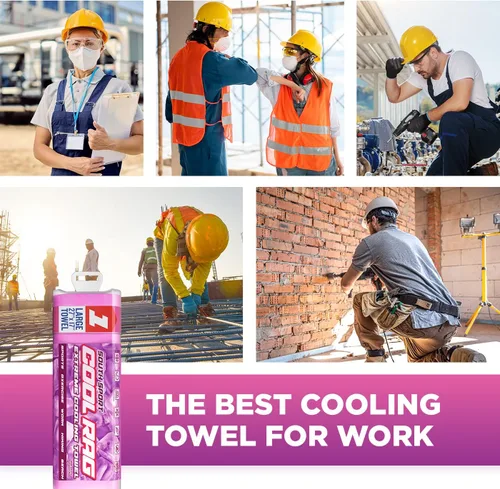 Miniatura 5 de Cool RAG - Toalla de enfriamiento extremo para aliviar el calor, toalla de enfriamiento de PVA para entrenamiento, gimnasio, correr y para otros