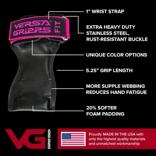 Miniatura 3 de Versa Gripps® Fit, hecho en los EE. UU., correas para la muñeca como alternativa al levantamiento de pesas, el mejor accesorio de entrenamiento Negro