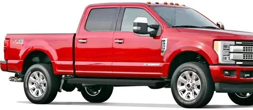 Miniatura 6 de Estribos APS 5 pulgadas negros compatibles con Ford F250 F350 Super Duty 1999-2016 cabina doble acero inoxidable (pasos laterales barras laterales)