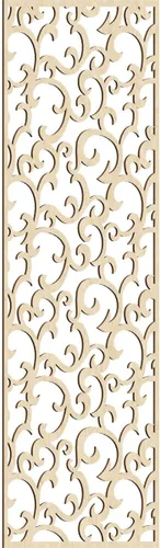 Miniatura 164 de Wheatland Paneles de pared decorativos de madera con calado, 9 3/8 pulgadas de ancho x 24 3/8 pulgadas de alto x 1/4 de alto, nogal