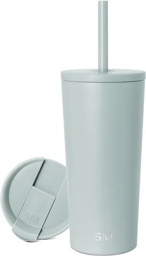 Miniatura 48 de Simple Modern- Vaso con aislamiento, c/tapa y pajilla Taza de viaje Botella de agua de ac. inox. reutilizable Unisex Colecc. Classic 24 oz