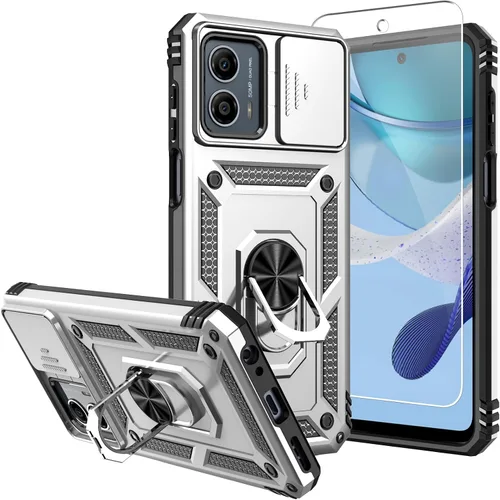 Miniatura 22 de Funda para Moto G 5G 2023, [No para la versión 2022] con protectores de pantalla y cubierta de cámara, [Grado militar] cubierta probada contra