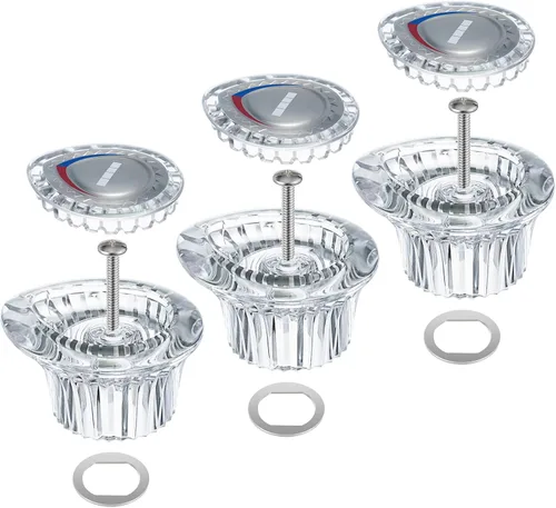 Miniatura 8 de Enhon Paquete de 2 manijas de ducha de repuesto compatibles con grifo de bañera y ducha Moen 96797, Chateau, kit de repuesto de pomo de ducha