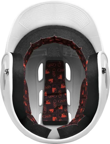 Miniatura 3 de Rawlings Casco de bateo de béisbol R16 Velo Mate Tamaños JR y SR Varios colores Anaranjado mate quemado