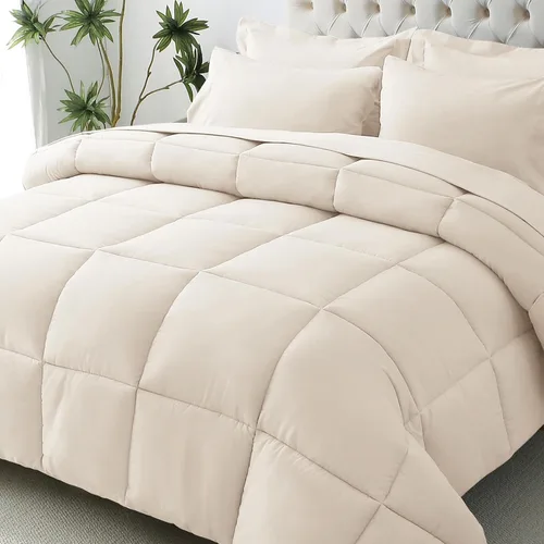 Miniatura 22 de JOLLYVOGUE Juego de edredón individual XL, cama ultrasuave en una bolsa, tamaño individual XL, 5 piezas, juego de ropa de cama certificado Oeko-TEX
