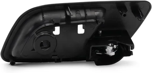 Miniatura 2 de Para GMC Yukon XL 1500 Manija de puerta interior trasera, bisel negro del lado del conductor con palanca cromada 2007-2014 Recorte: SLE/SLT/Denali