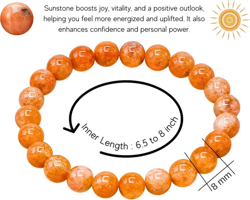 Miniatura 616 de Amazing Gemstone Pulsera de cristal para mujeres y hombres, pulsera de cristal curativo de protección, pulsera elástica con cuentas de piedras