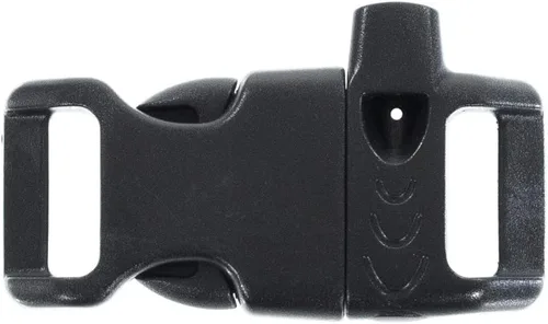 Paracord Planet Hebillas y hebillas de silbato de supervivencia de emergencia de liberación lateral de plástico – Elige entre 1/2", 5/8" o 3/4"