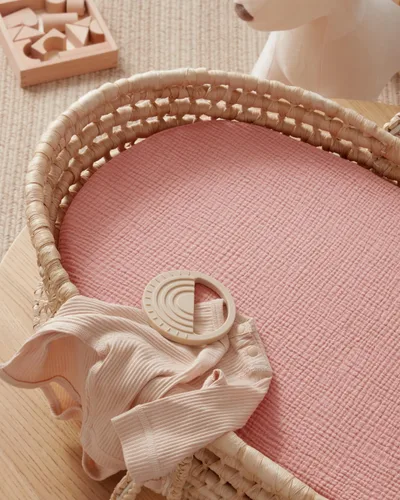 Miniatura 137 de Blissful Diary Sábanas de muselina para cuna para niñas, sábana de bebé de algodón suave bohemio para colchón de cuna estándar de 52 x 28 pulgadas