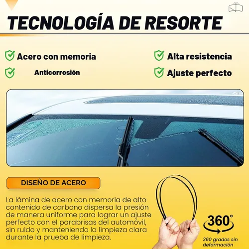 Miniatura 5 de AUTOBOO Limpiaparabrisas de 22" y 22" pulgadas (Paquete de 2), Limpiaparabrisas Premium con Calidad OEM para Todas las Estaciones, Limpiaparabrisas