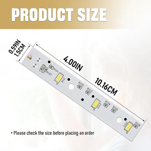 Miniatura 6 de WISINY WR55X26671 Bombilla LED para refrigeradores GE Foco LED para refrigerador LED y reemplazo de luz LED para refrigerador GE Reemplaza